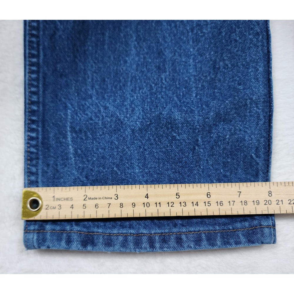 Wrangler 13MWZ Jeans Mens 38x31 Blue  Western Cowboy Cut Straight Leg Denim - Picture 8 of 13